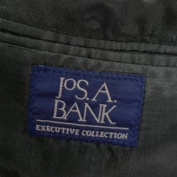 Jos A Bank Gray Houndstooth Yellow Winowpane Soft Tweed Silk Wool 42R Sport Coat - Picture 8 of 12